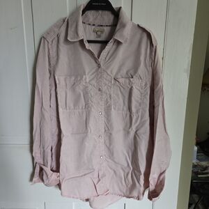 Holding Horses Light Pink Collared Shirt S